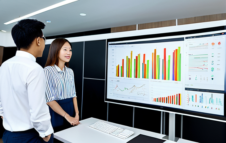 **

"A diverse team of marketing professionals collaborating in a modern office in Kuala Lumpur, analyzing customer data dashboards on large screens, fully clothed, appropriate attire, safe for work, perfect anatomy, natural proportions, professional, well-lit, family-friendly."

**