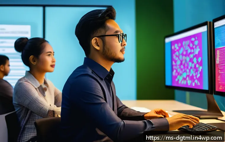 고객 피드백을 반영한 광고 타겟팅 전략 - A vibrant digital marketing office scene in Kuala Lumpur, Malaysia, showing a diverse team of young ...