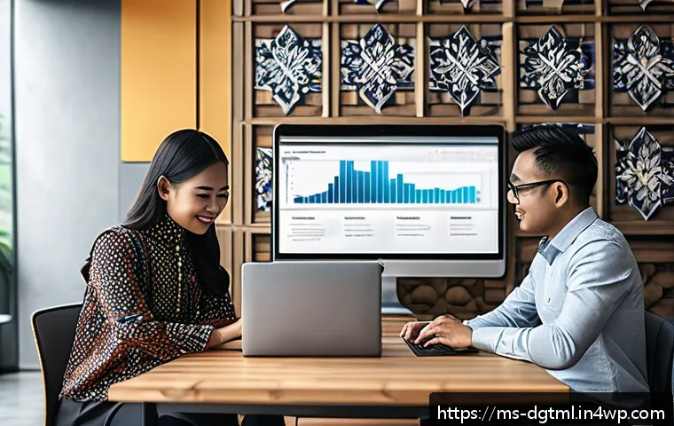 디지털 광고 타겟팅의 법적 요구사항 준수 - A modern Malaysian digital marketing office setting, featuring diverse professionals collaborating o...