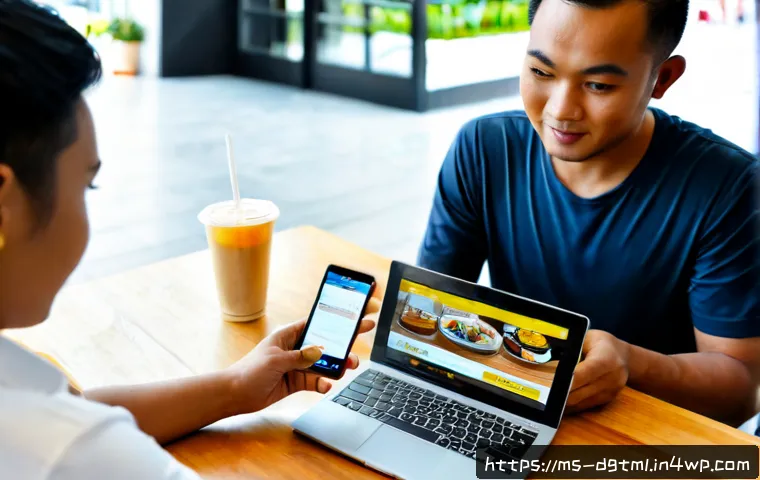 Home 17 디지털 광고에서의 효과적인 고객 유치 방법 - Photorealistic Malaysian small business owner reviewing a successful digital advertising campaign on...